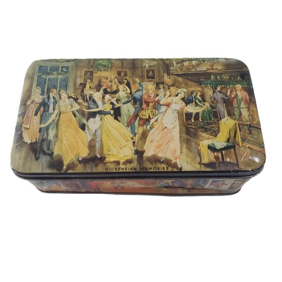 Vintage Tin Box Dulcet Confectionary English Lithograph Ad - Picture 2 of 16